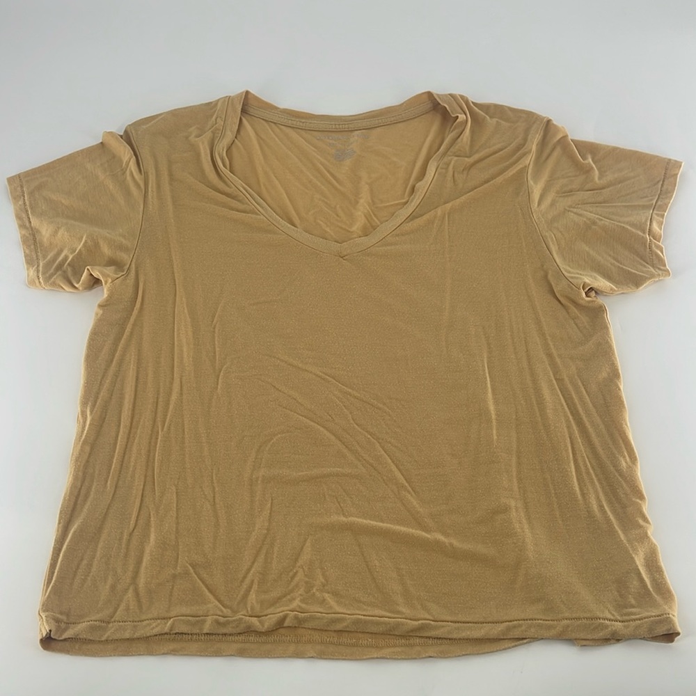 American Eagle Soft & Sexy T Shirt Mustard Yellow